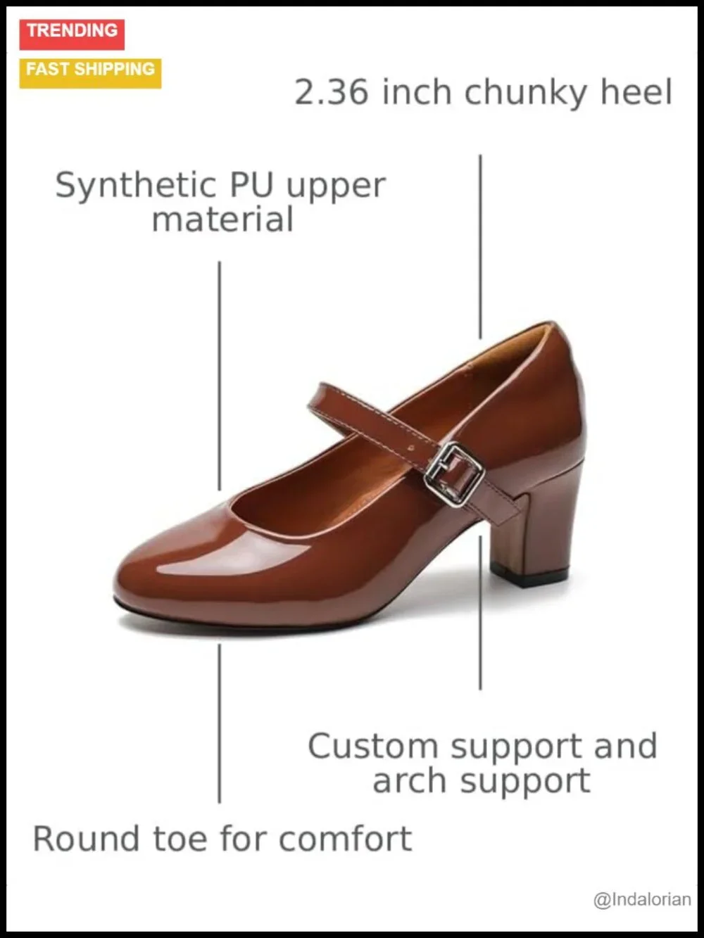 Women's Mary Jane Pumps 2.36